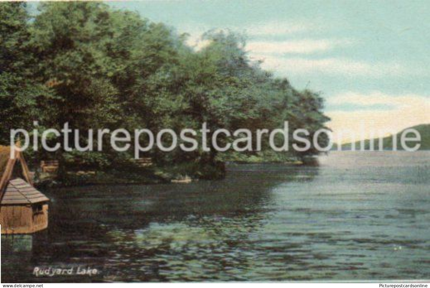 RUDYARD LAKE OLD COLOUR POSTCARD STAFFORDSHIRE - Autres & Non Classés