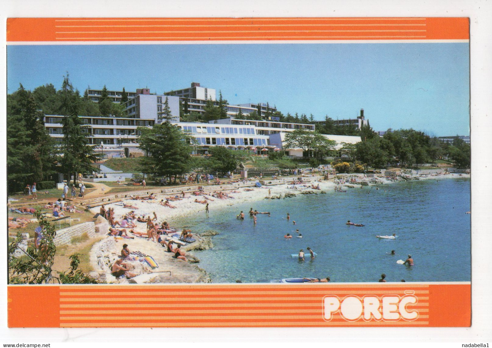 1988. YUGOSLAVIA,CROATIA,POREČ,POSTCARD,USED,POSTAL STAMP USED AS POSTAGE DUE - Postage Due