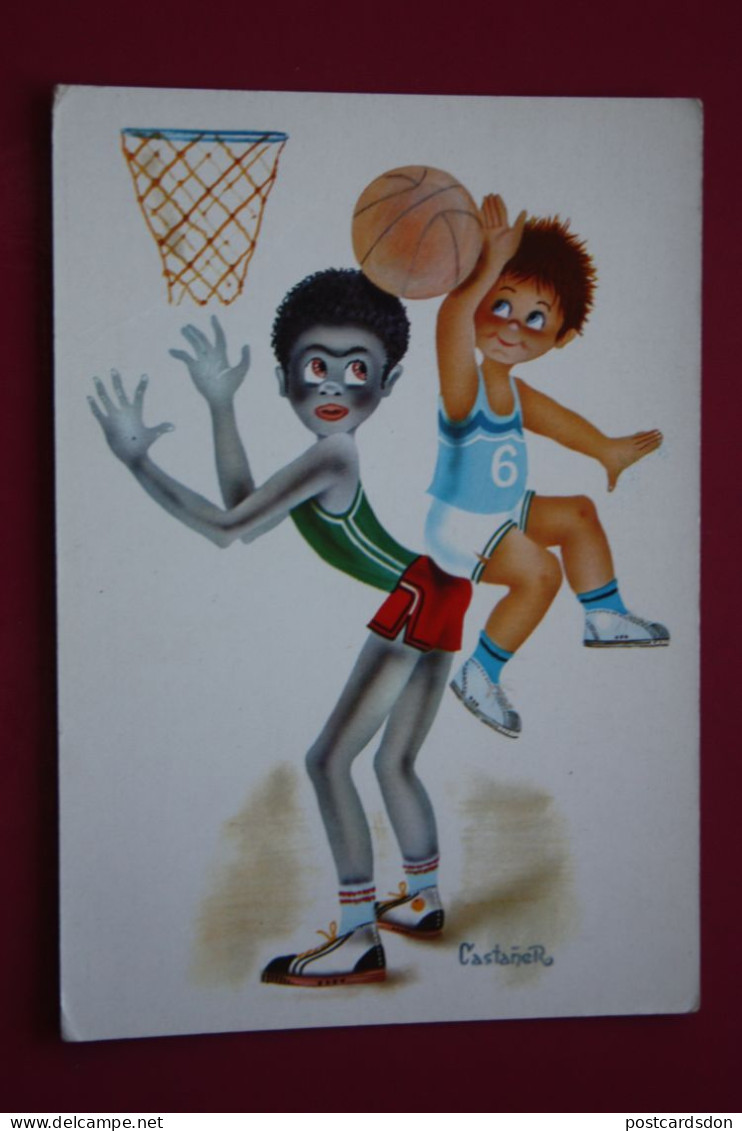 Old Spanish Postcard - BASKETBALL   - Sport Serie - Humour - Basket-ball