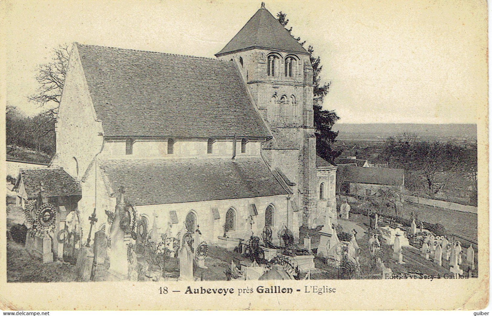 27 Aubevoye Pres De Gaillon L'église Et Le Cimetiere  - Aubevoye