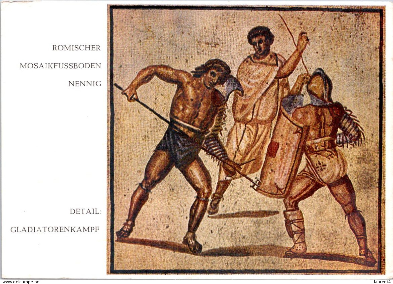 (1 S 5) Germany - Mosaic Art - Gladiators - Objets D'art