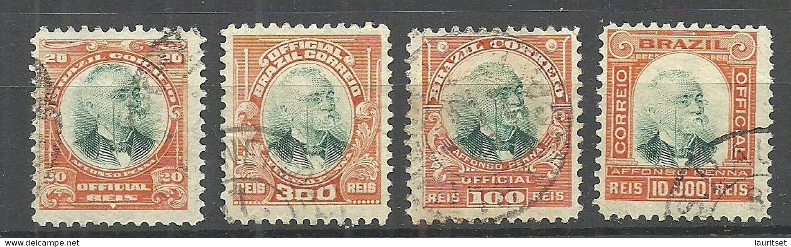 BRAZIL Brazilia Official Tax, 4 Stamps, O - Officials