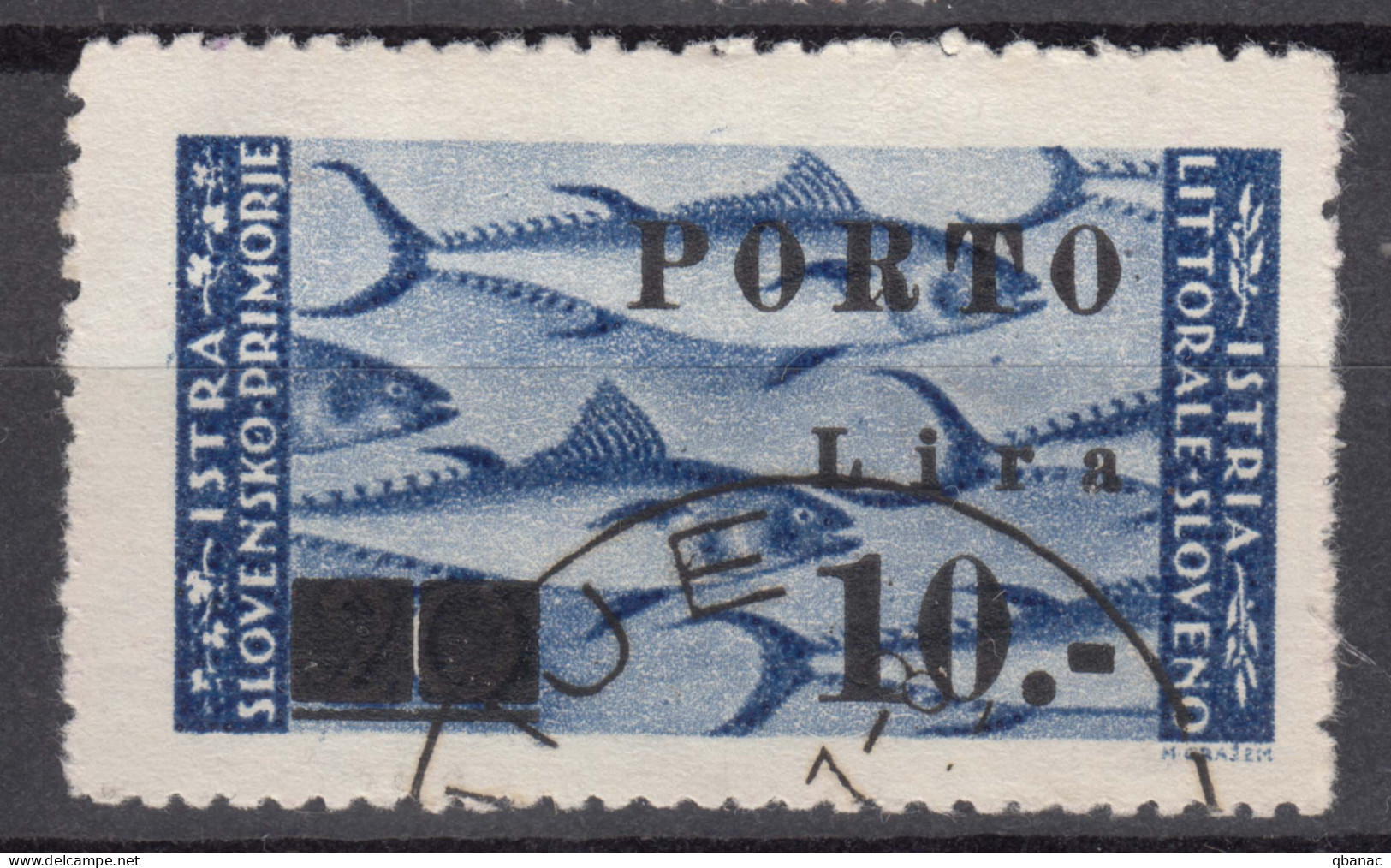 Istria Litorale Yugoslavia Occupation, Porto 1946 Sassone#17 Used - Joegoslavische Bez.: Istrië