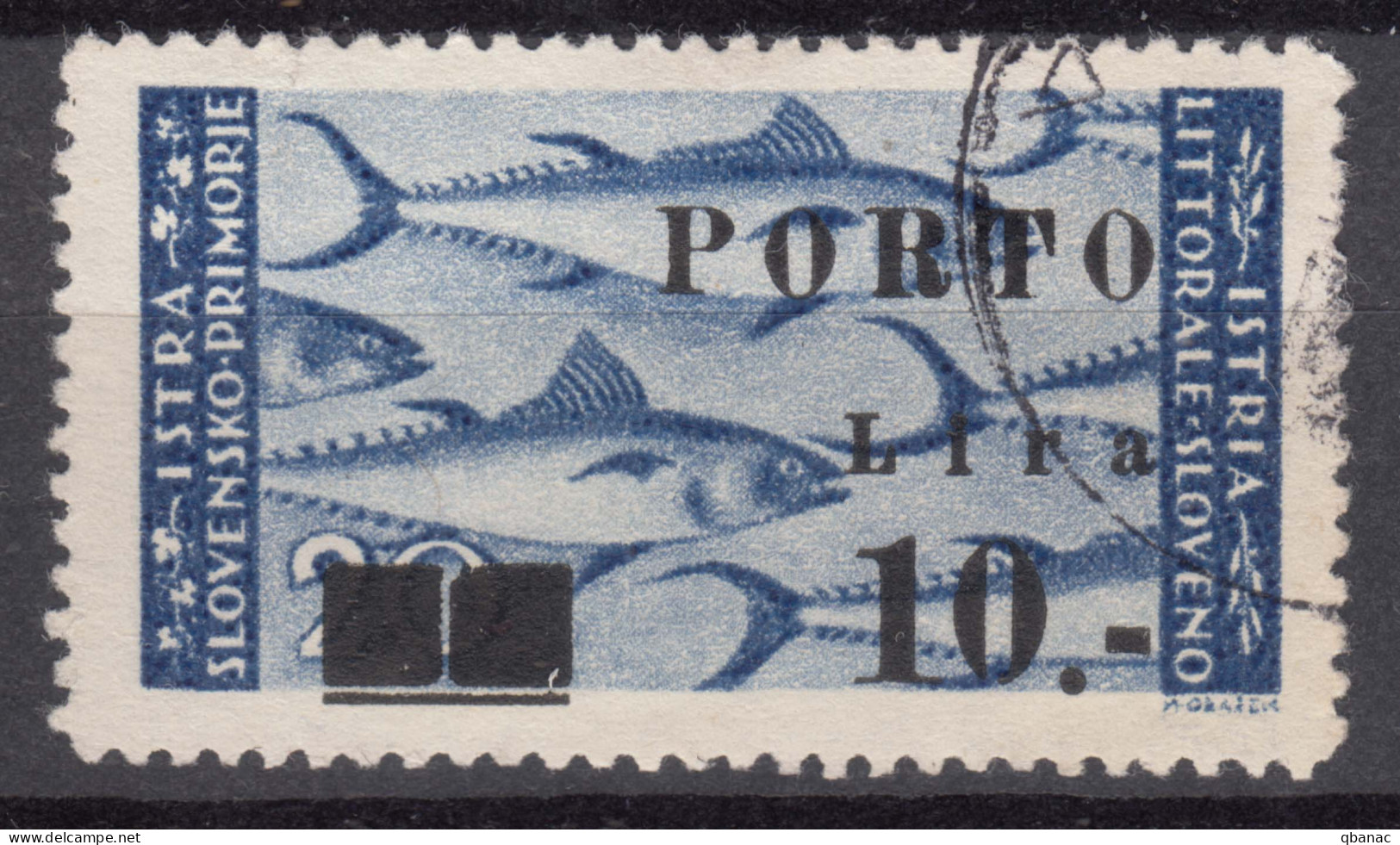 Istria Litorale Yugoslavia Occupation, Porto 1946 Sassone#17 Used - Jugoslawische Bes.: Istrien