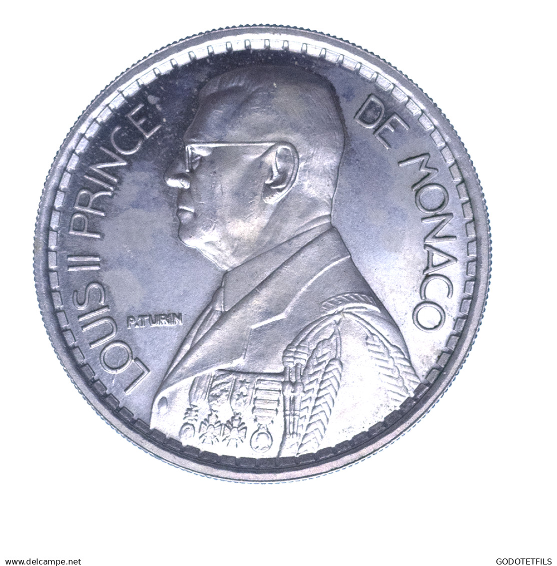 Monnaie De Paris- Monaco 20 Francs Essai 1945 Paris - 1922-1949 Luigi II