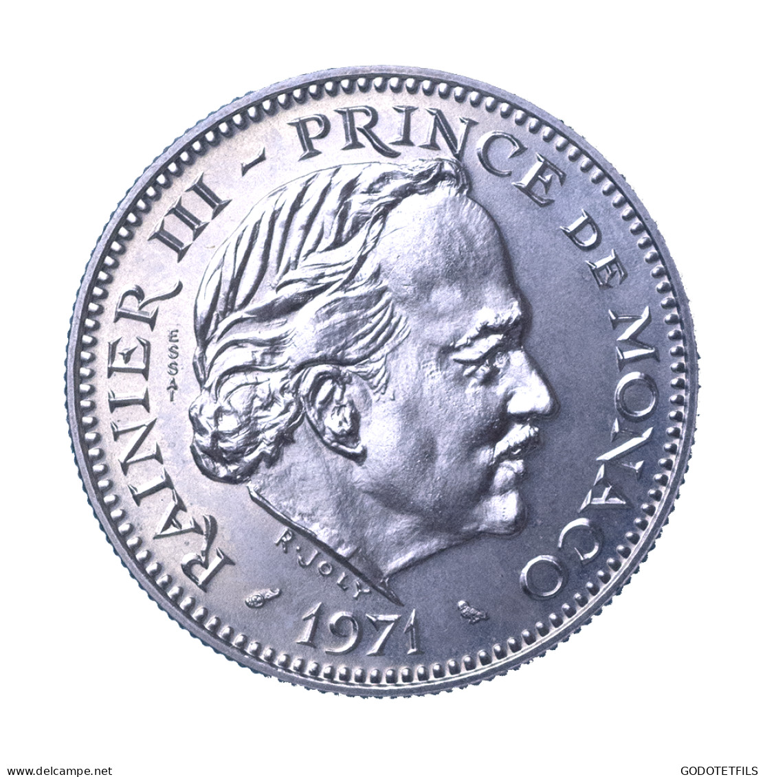 Monaco Essai De 5 Francs Nickel 1971 Rainier III - Uncirculated