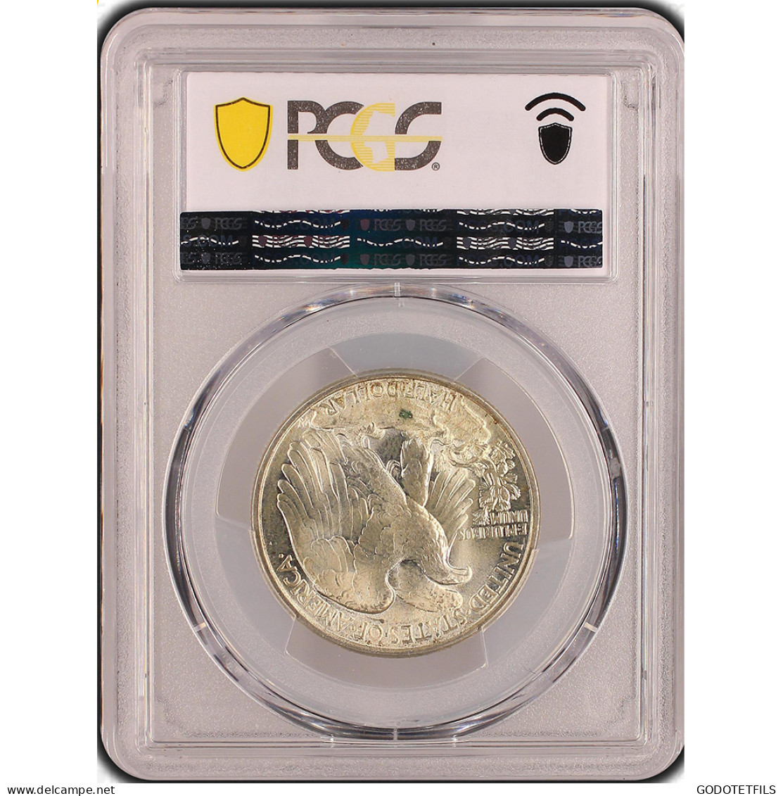 Monnaie Gradée PCGS MS64-Etats-Unis Demi Dollar 1943 Philadelphie - 1916-1947: Liberty Walking (Liberté Marchant)