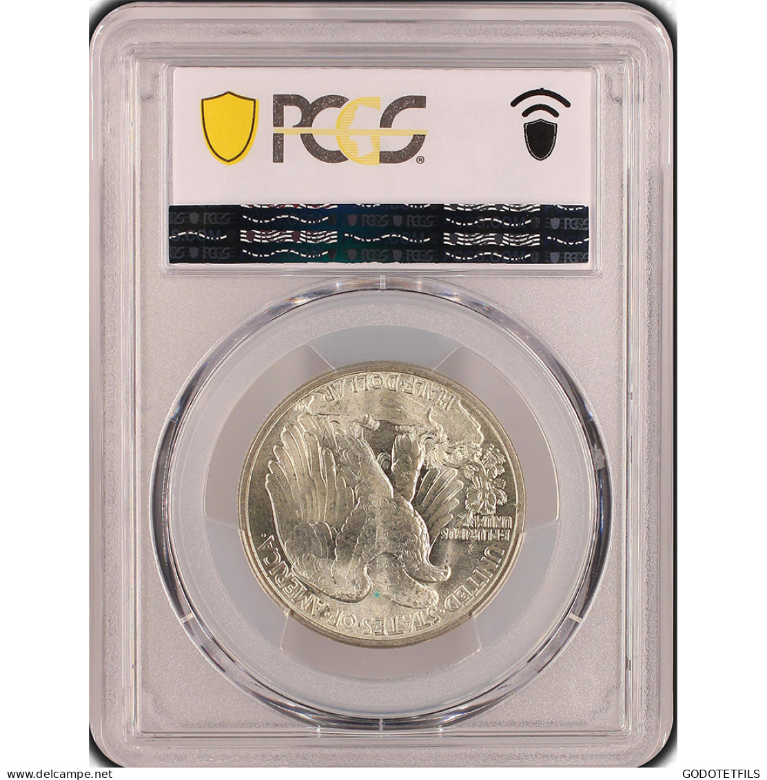 Monnaie Gradée PCGS MS65-Etats-Unis Demi Dollar 1943 Philadelphie - 1916-1947: Liberty Walking (Libertà Che Cammina)