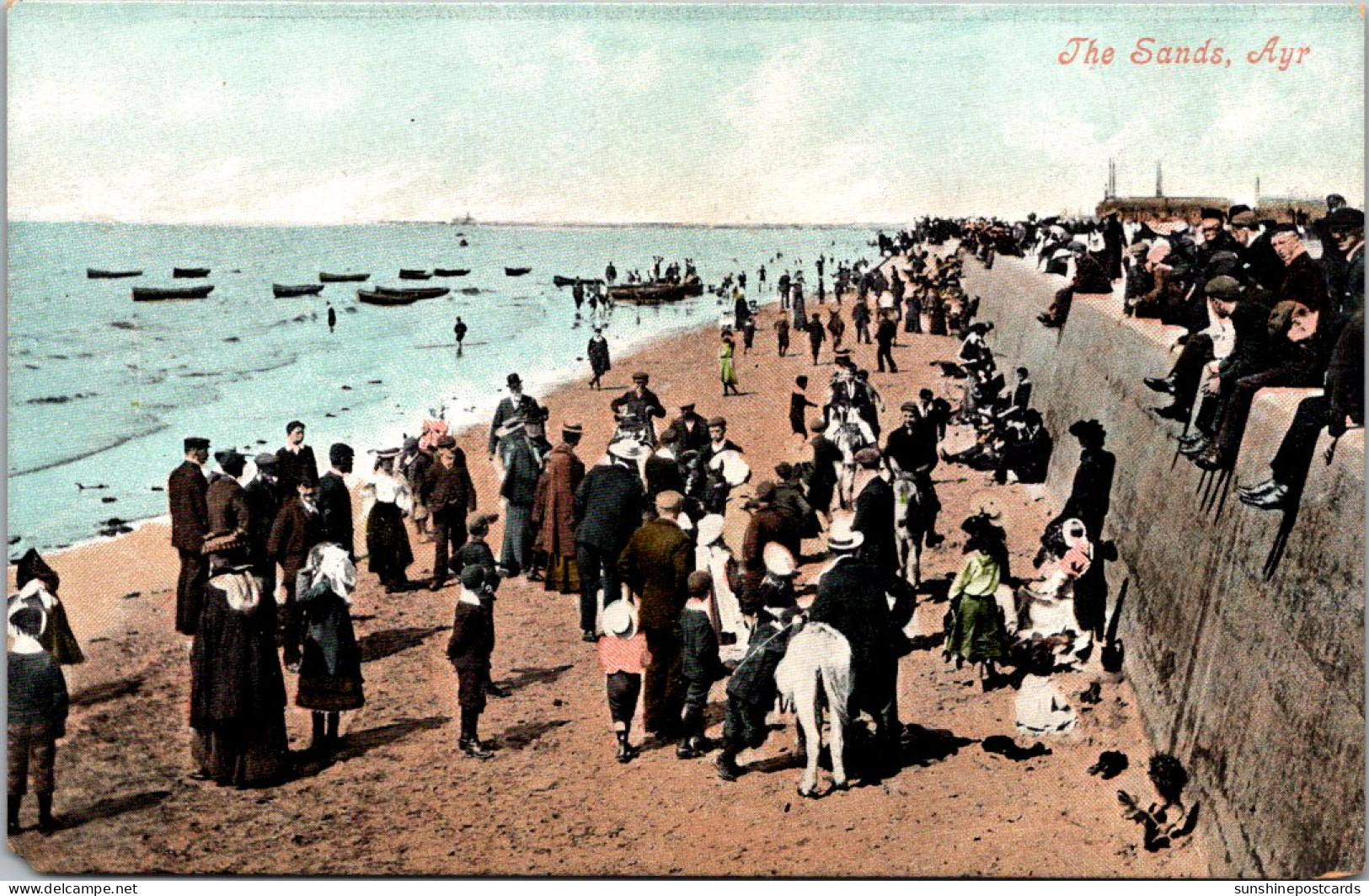 Scotland Ayr The Sands Scene Along The Beach  - Ayrshire