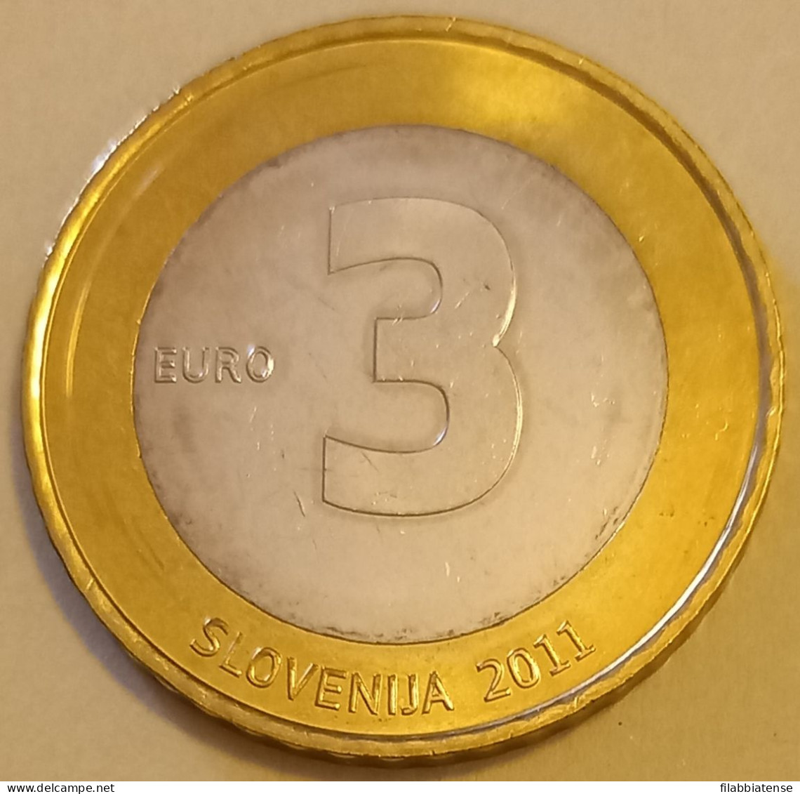 2011 - Slovenia 3 Euro - Repubblica   ----- - Slovenië