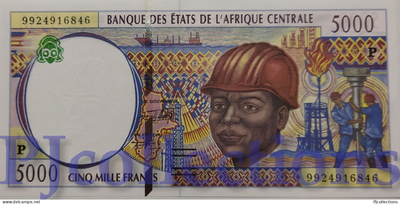 CENTRAL AFRICAN STATES 5000 FRANCS 1999 PICK 604Pe UNC - Central African Republic