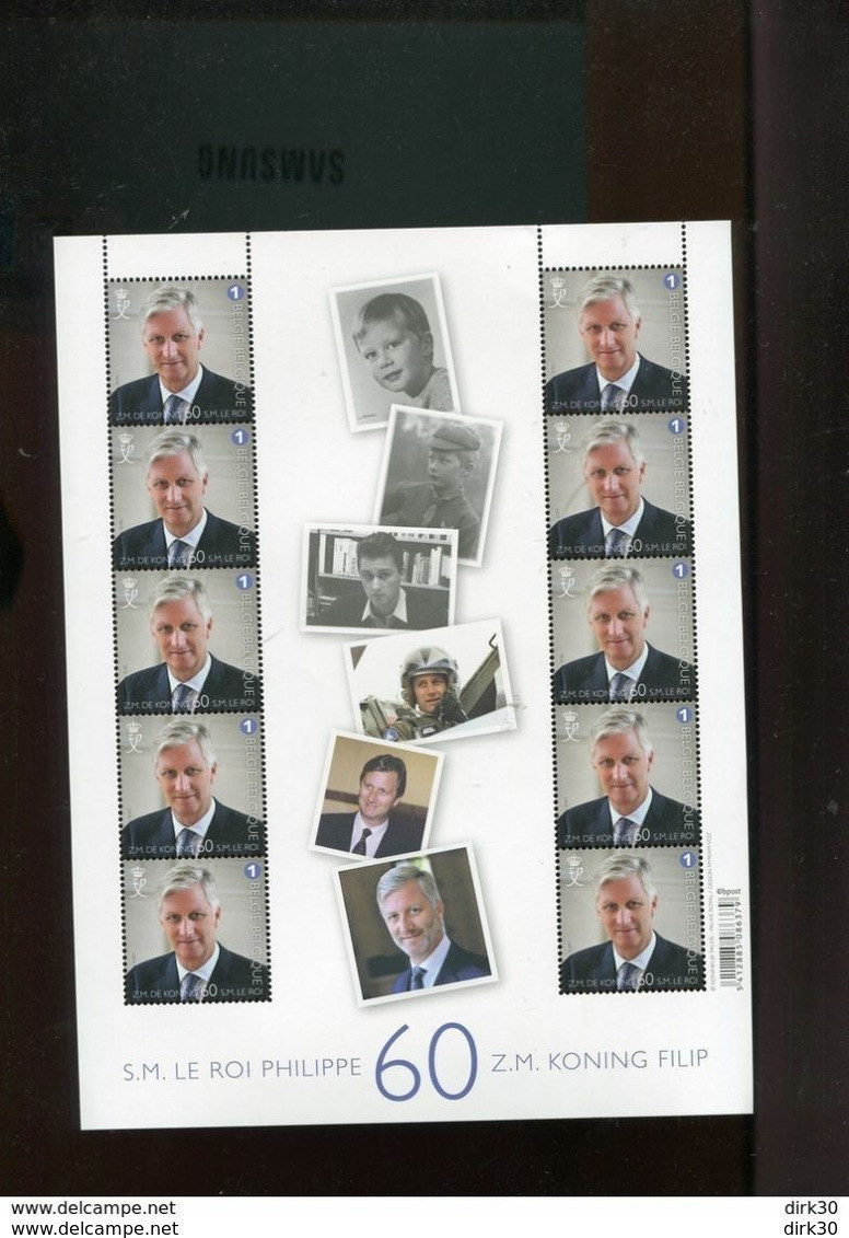 Belgium Koning Filip 60 Jaar Philippe 60 Ans 2020 MNH - 2011-2020