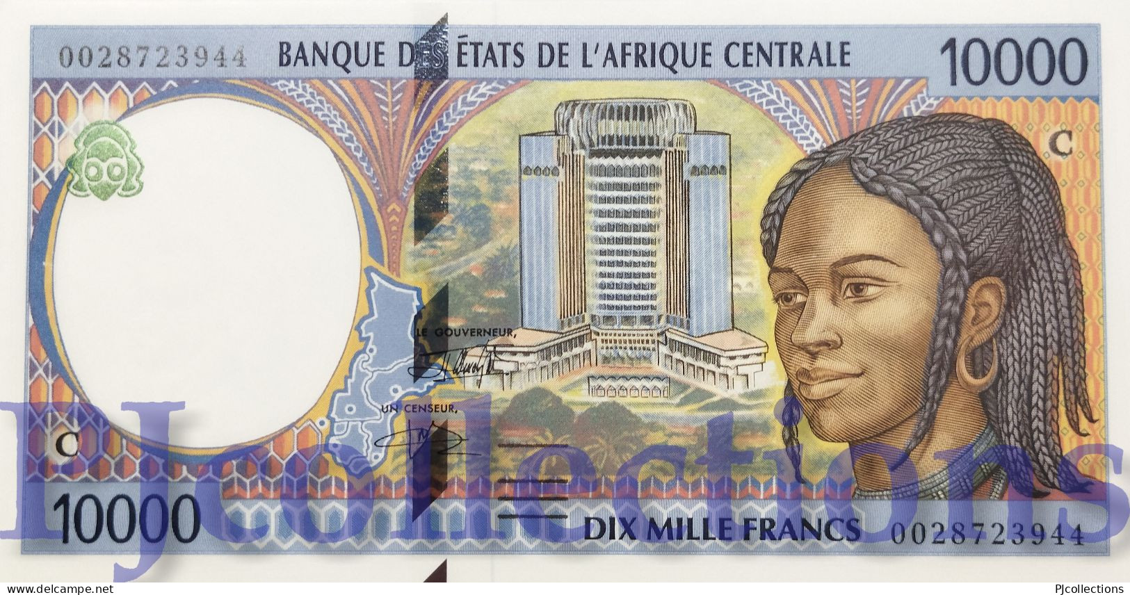 CENTRAL AFRICAN STATES 10000 FRANCS 2000 PICK 105Cf UNC - Zentralafrik. Rep.