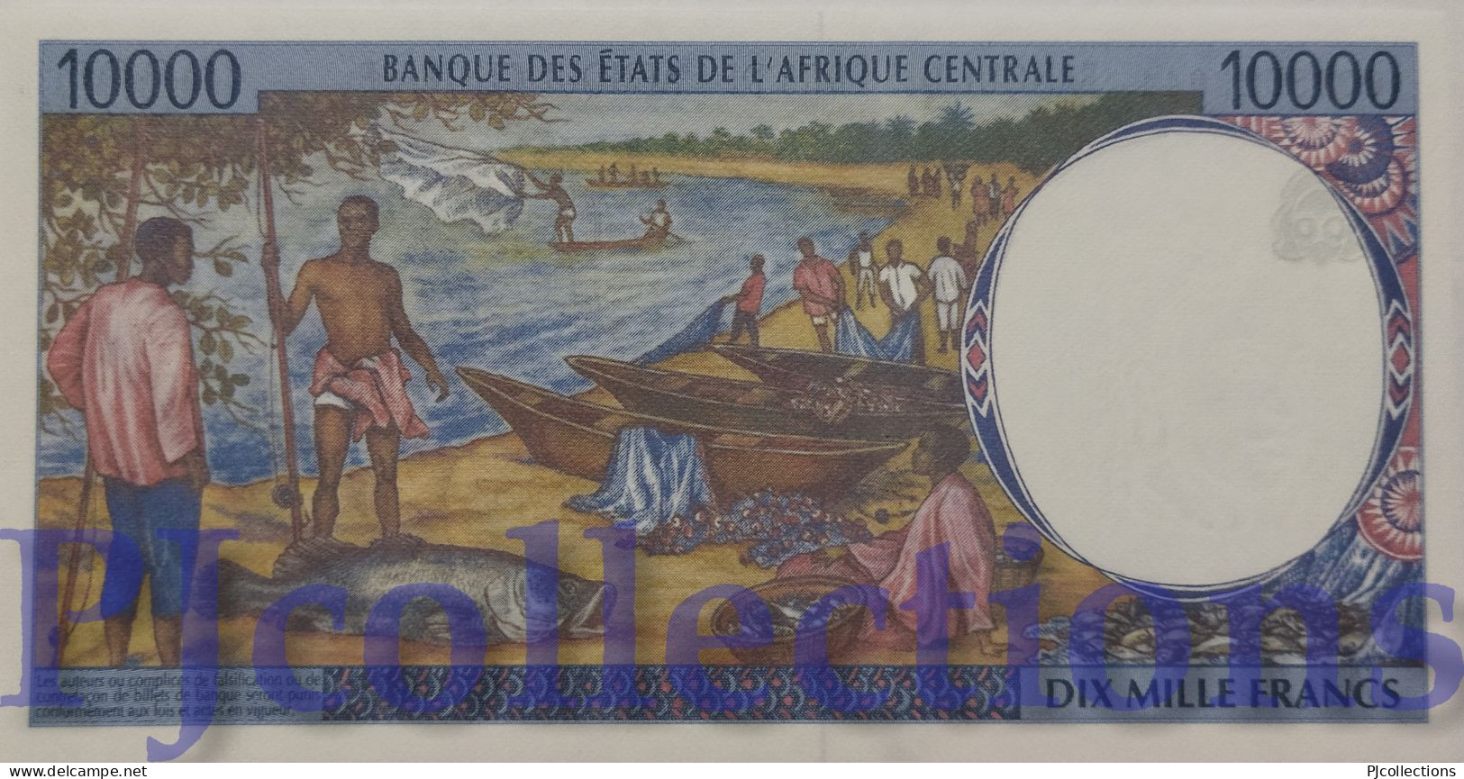 CENTRAL AFRICAN STATES 10000 FRANCS 2000 PICK 105Cf UNC - República Centroafricana