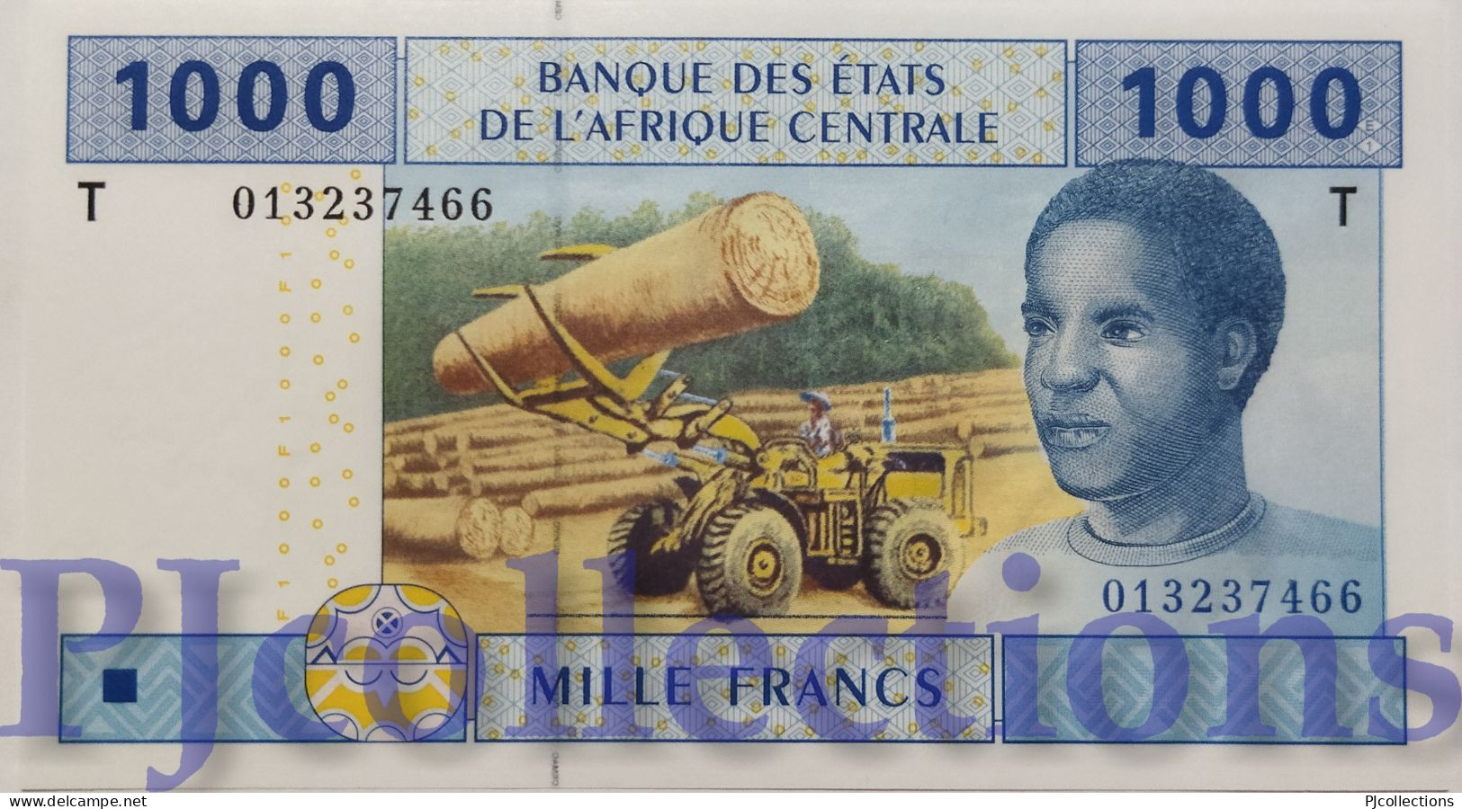 CENTRAL AFRICAN STATES 1000 FRANCS 2001 PICK 107Ta UNC - Zentralafrik. Rep.