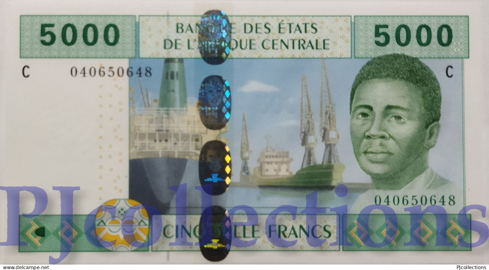 CENTRAL AFRICAN STATES 5000 FRANCS 2002 PICK 609Ca UNC - Centrafricaine (République)