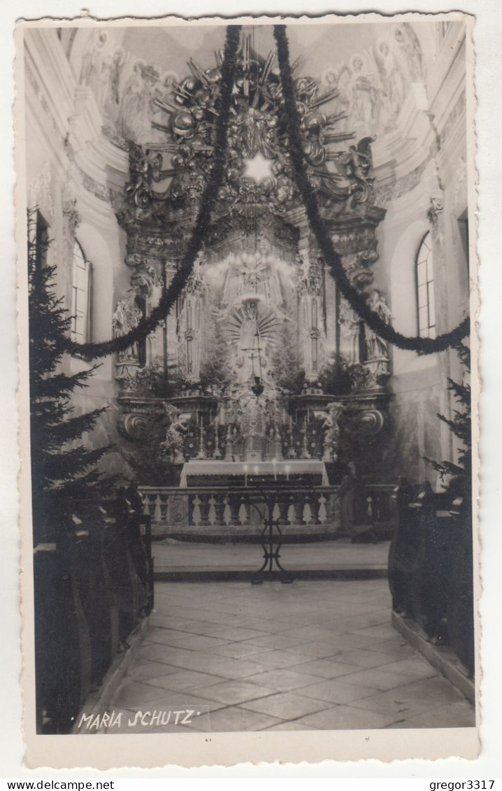 D828) MARIA SCHUTZ Am Semmering - 30.07.1951 - Super FOTO AK - Kirche Innen ALT - Semmering