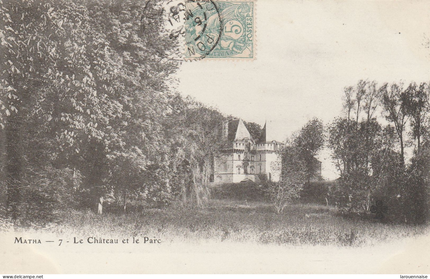 17 - MATHA - Le Château Et Le Parc - Matha