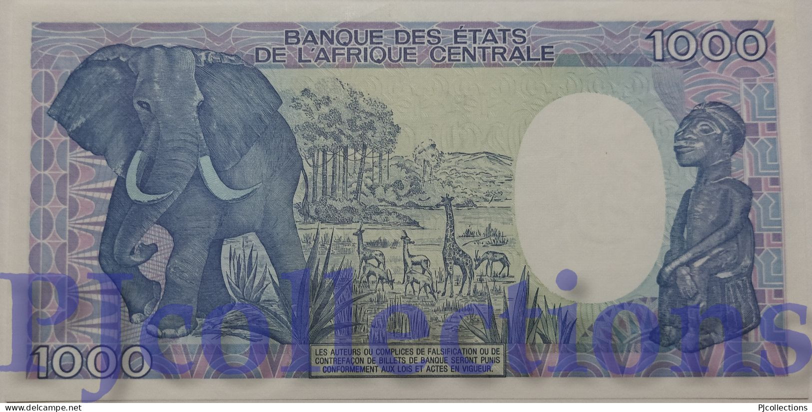 CHAD 1000 FRANCS 1989 PICK 10Aa AU/UNC - Tschad