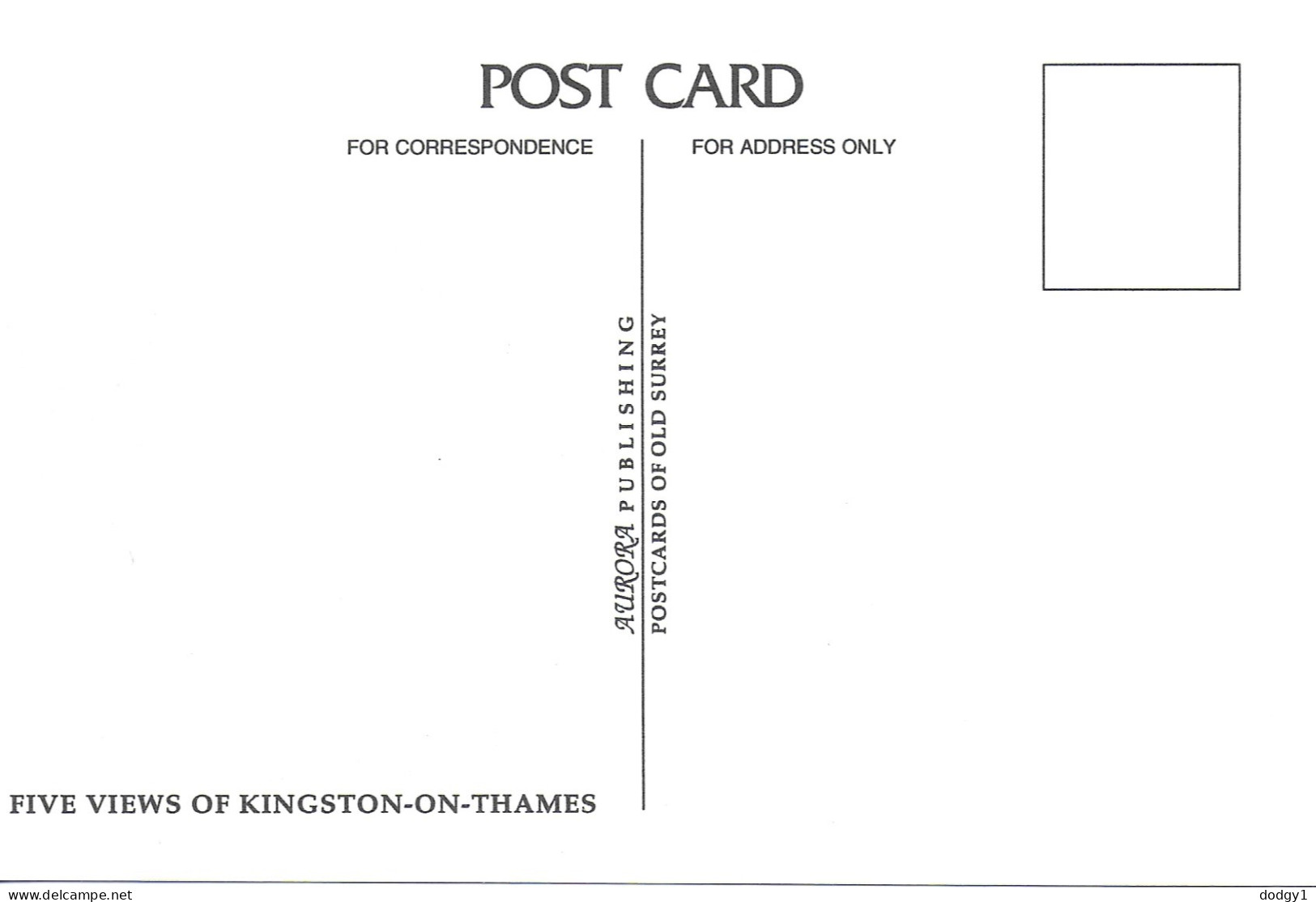 REPRODUCTION CARD. SCENES FROM KINGSTON-ON-THAMES, SURREY, ENGLAND. UNUSED POSTCARD   Z2 - Surrey