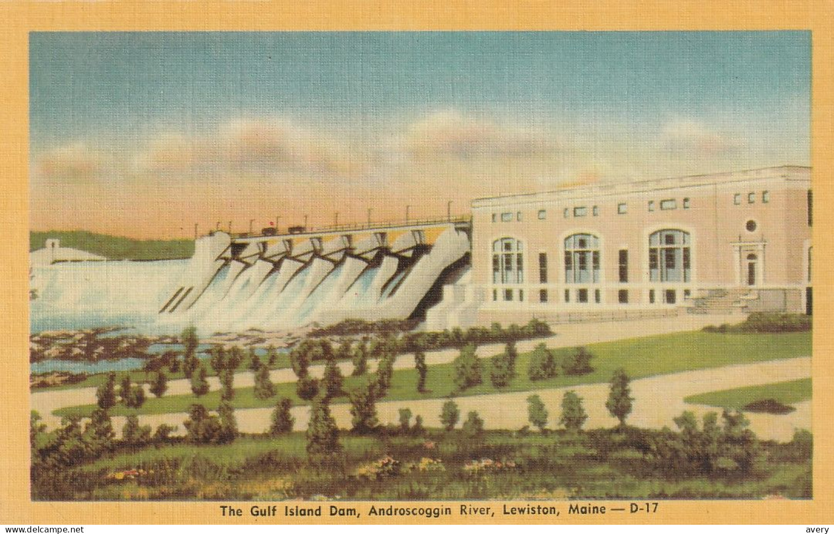 The Gulf Island Dam, Androscoggin River, Lewiston, Maine - Lewiston