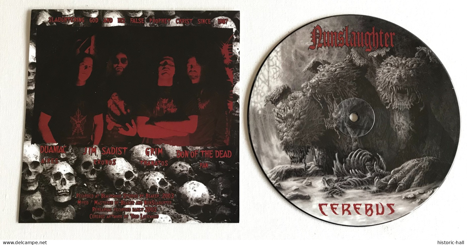 NUNSLAUGHTER - Cerebus - PIC 45t - 2003/12 - Hard Rock En Metal