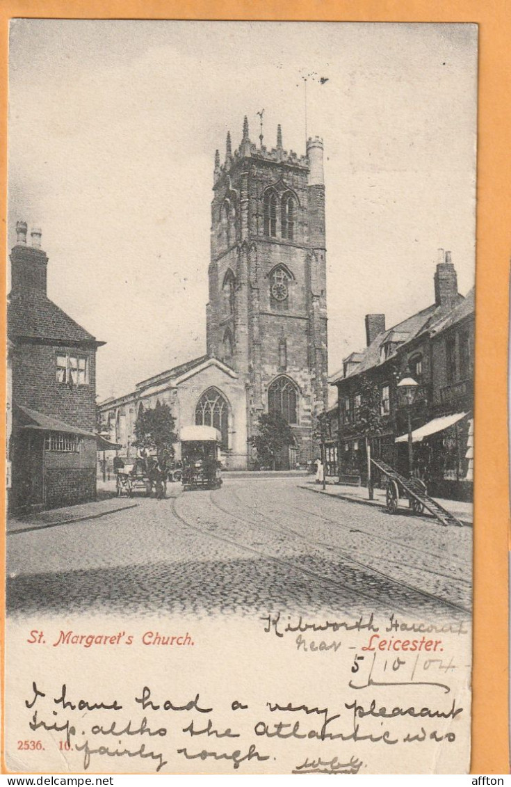 Leicester UK 1906 Postcard - Leicester