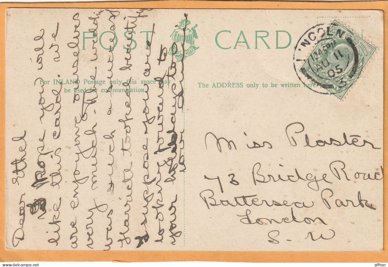 Lincoln UK 1905 Postcard - Lincoln