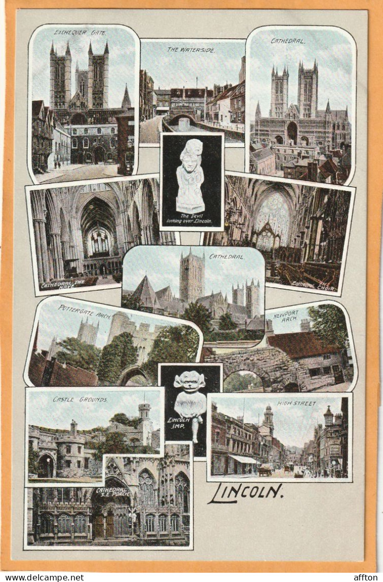 Lincoln UK 1906 Postcard - Lincoln