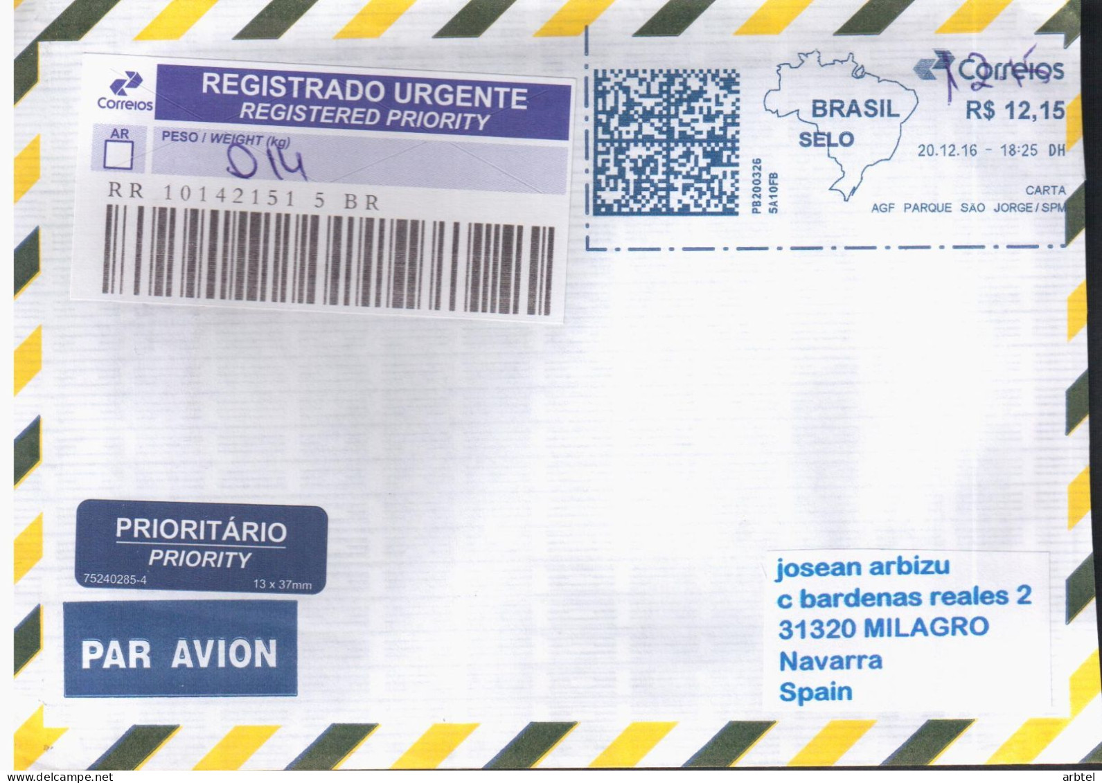 BRASIL CC CERTIFICADA URGENTE QR CODE 2016 - Covers & Documents