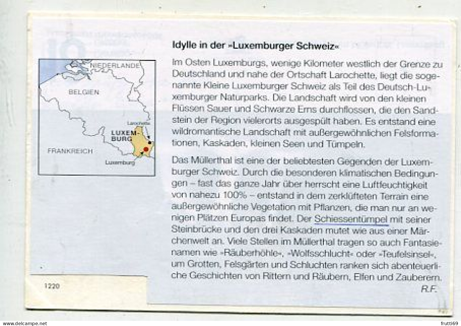 AK 142071 LUXEMBOURG - Mullerthal - Schiessentümpel - Muellerthal