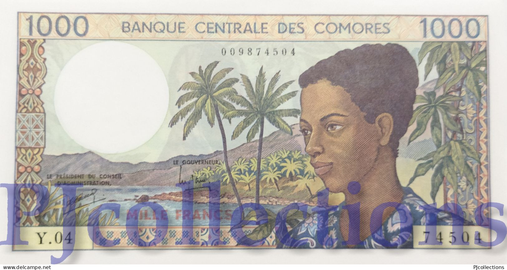 COMOROS 1000 FRANCS 1994 PICK 11b UNC - Comore