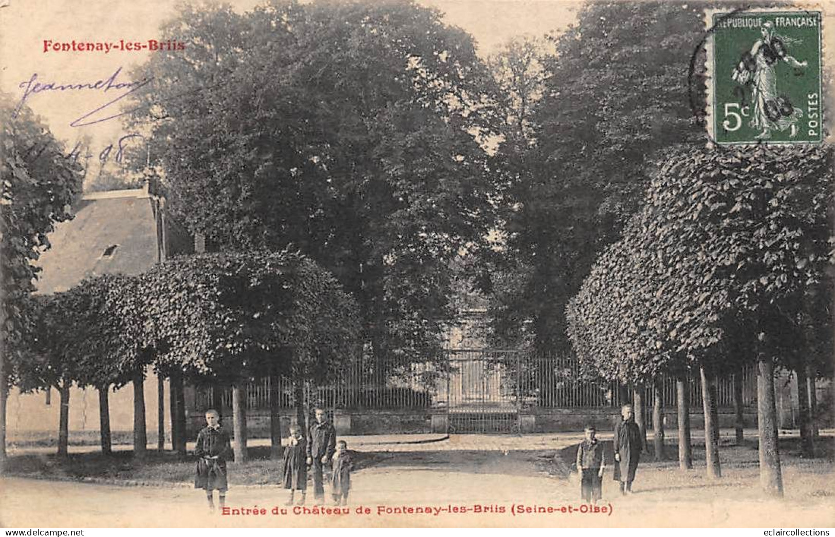 Fontenay Les Briis           91        Entrée Du Château             (voir Scan) - Andere & Zonder Classificatie