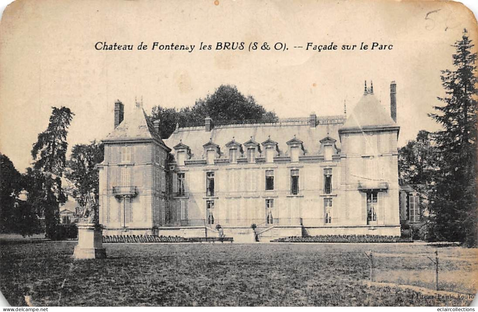 Fontenay Les Briis           91        Le Château    - Coins Arrondis -         (voir Scan) - Autres & Non Classés