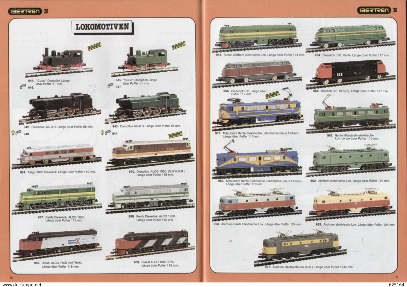 Catalogue IBERTREN  1985 HO 1/87 N 1/160 Deutsche Ausgabe - German