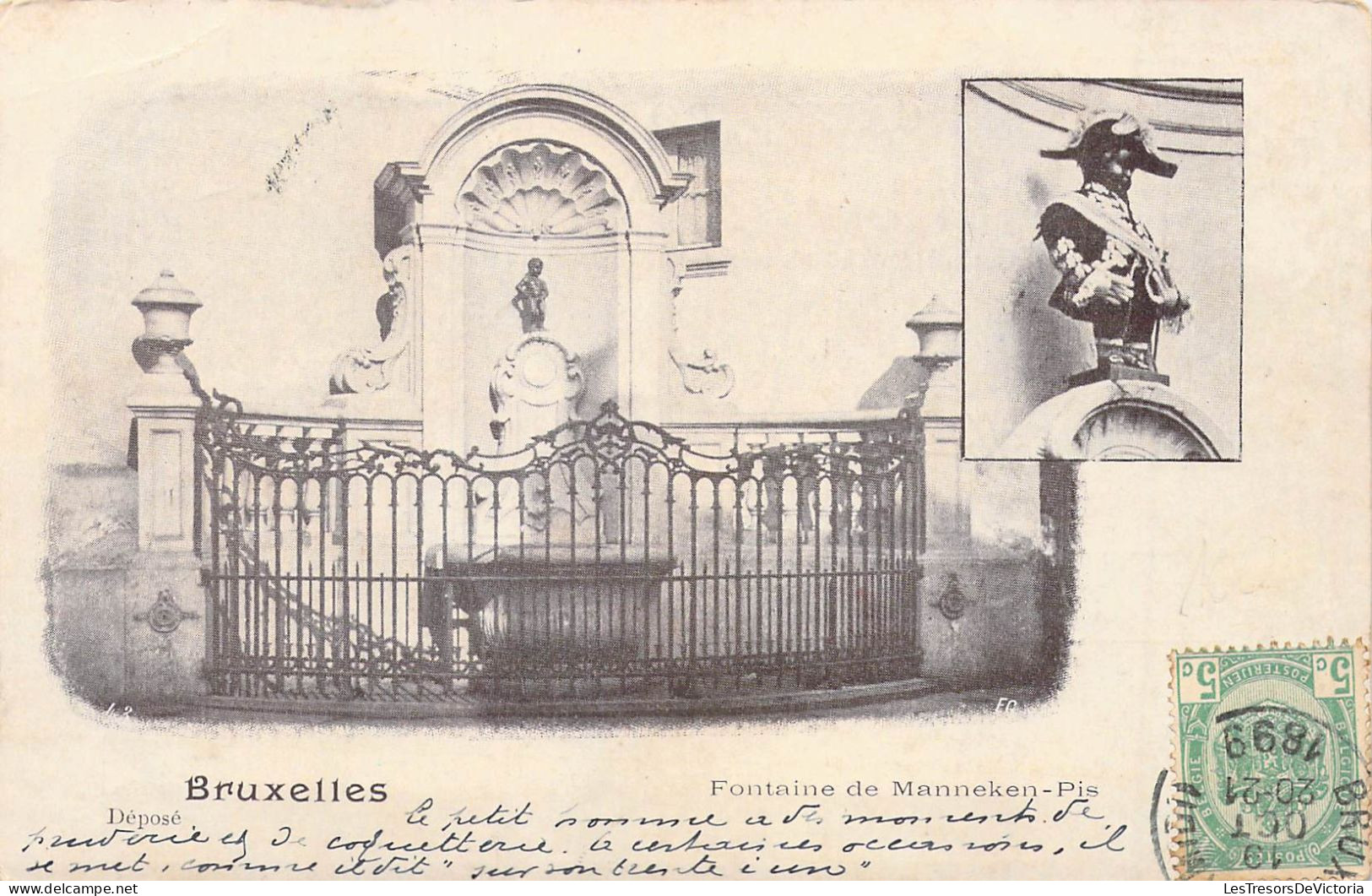 BELGIQUE - BRUXELLES - Fontaine De Manneken Pis - Carte Postale Ancienne - Sonstige & Ohne Zuordnung