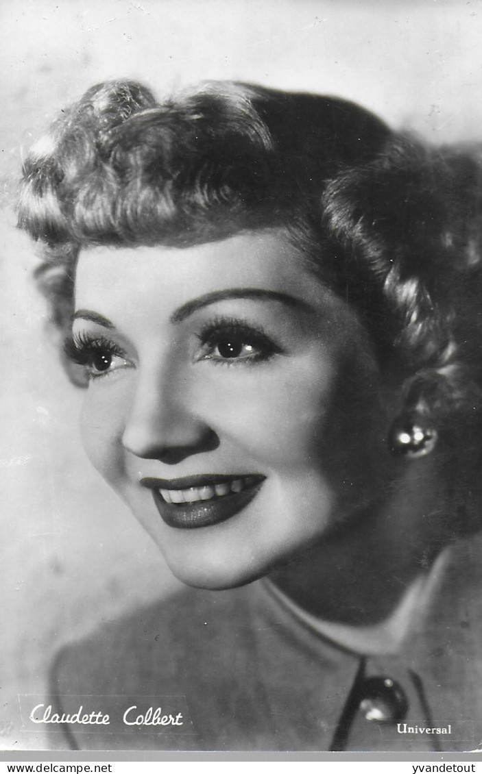 Cinéma. Photo Vintage Claudette Colbert - Autres & Non Classés