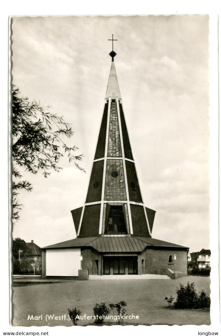 15135) Marl Auferstehungskirche , Nordrhein-Westfalen - Marl