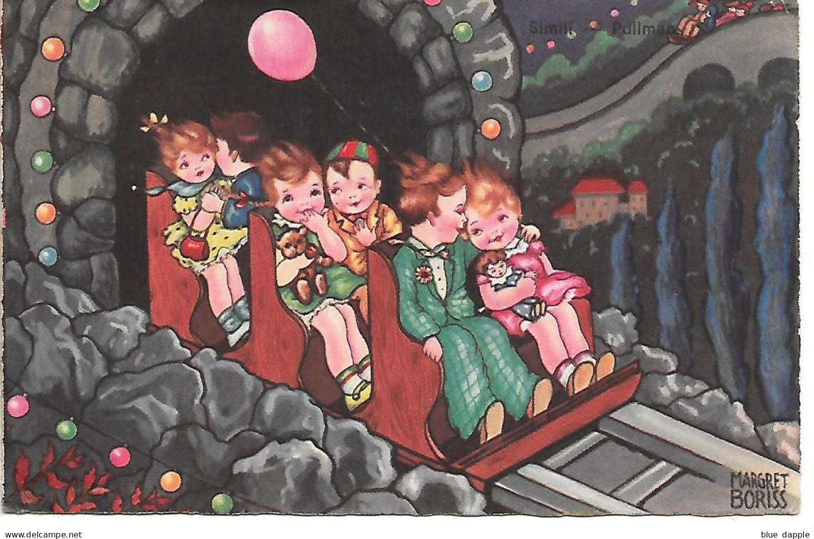 Illustrator - Margret Boriss - Children, Enfants, Bambini, Roller-coaster, Montagnes Russes, Achterbahn - Boriss, Margret