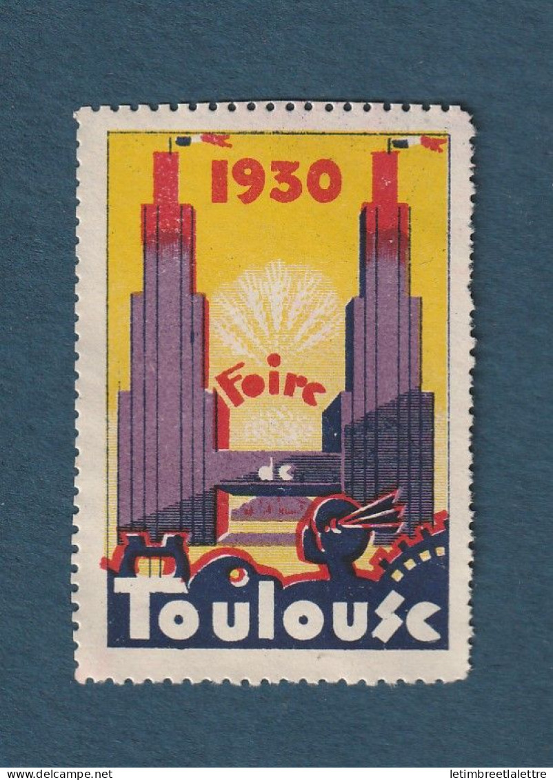France - Vignette - Foire De Toulouse - 1930 - Philatelic Fairs