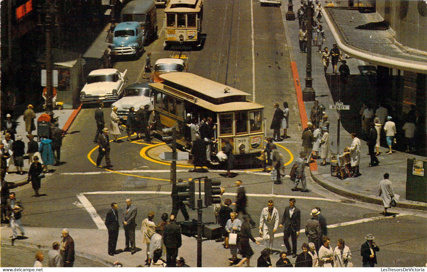 USA - San Francisco - Powell And Market Streets - Carte Postale Ancienne - San Francisco