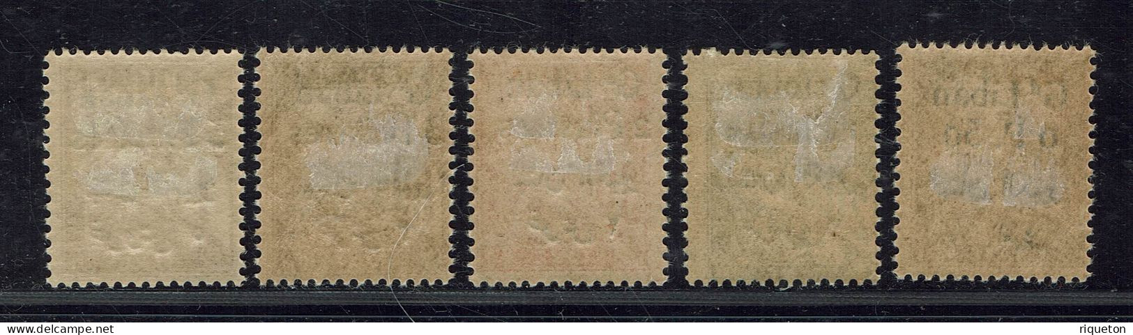 Grand Liban. 1924. Taxes N° 6/10 Dont N° 8 B Et 9 B. Neufs X. Cote : 44 Euros. - Timbres-taxe