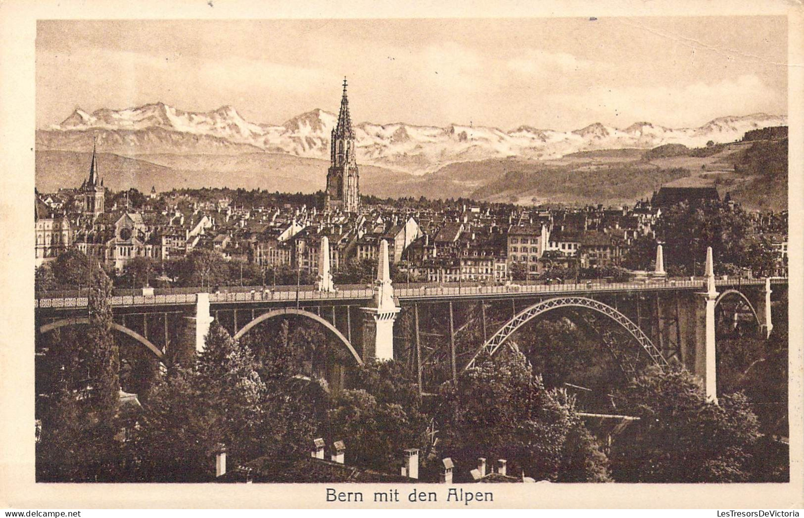 SUISSE - Bern Mit Den Alpen - Carte Postale Ancienne - Berna