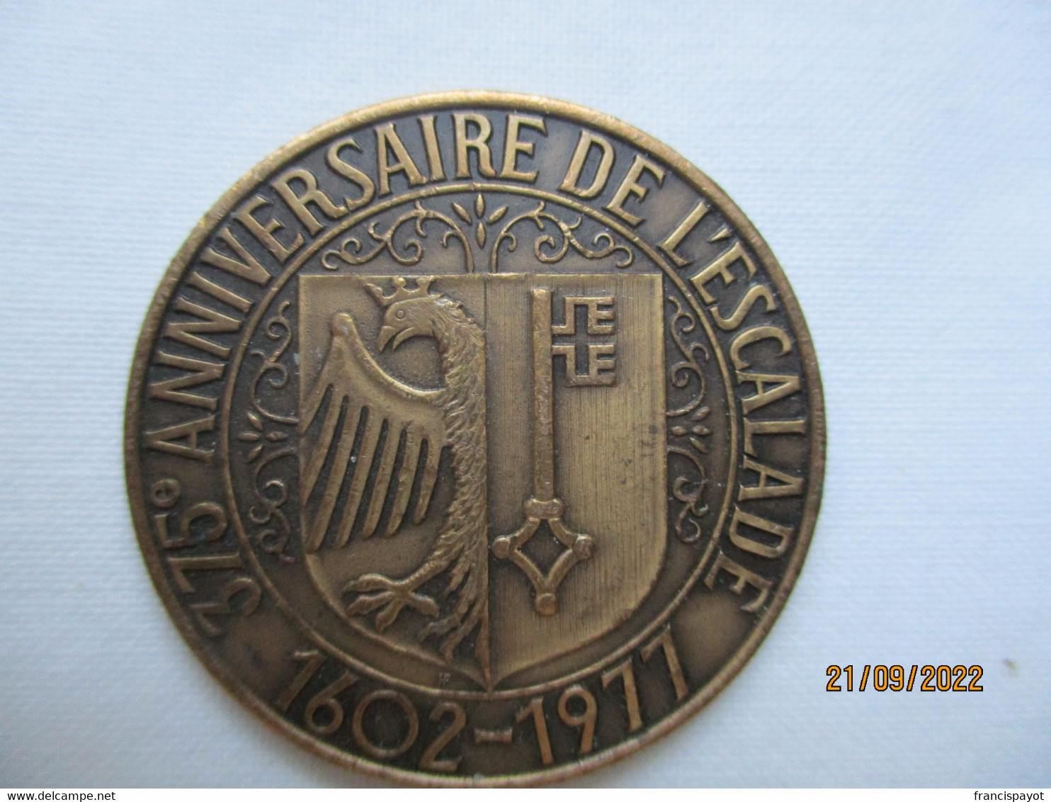 Suisse: Médaille 375e Anniversaire De L'escalade, Genève 1977 - Adel