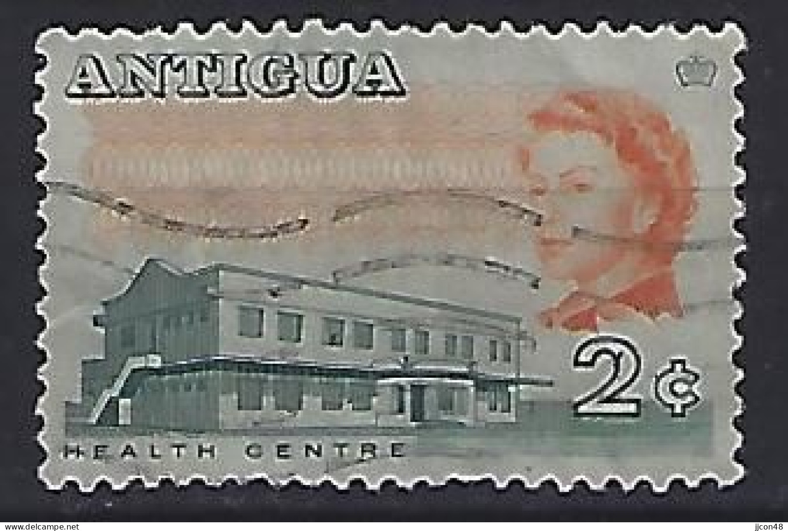 Antigua 1966  Queen Elizabeth Ll (o) - 1960-1981 Autonomie Interne