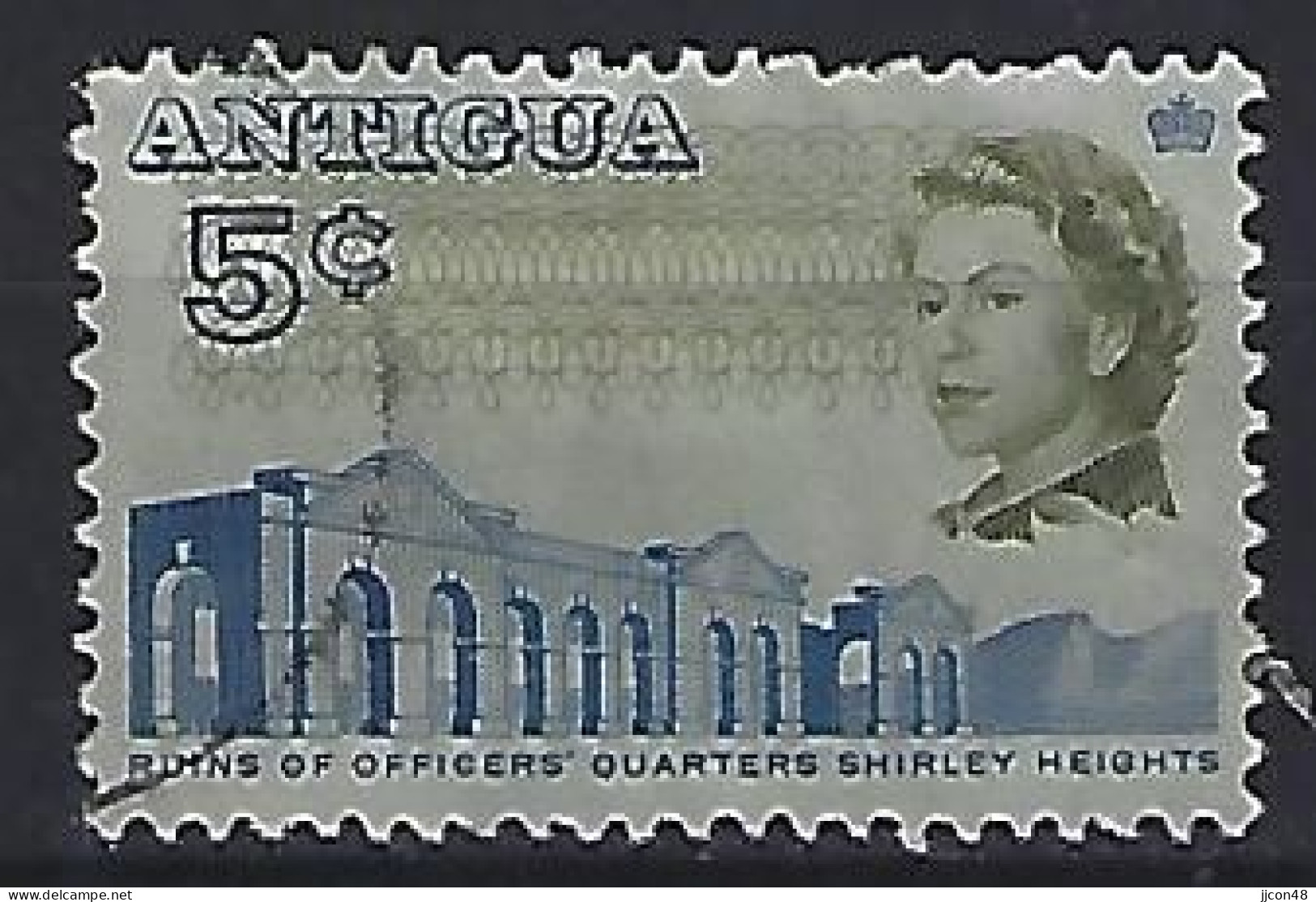 Antigua 1966  Queen Elizabeth Ll (o) - 1960-1981 Autonomie Interne