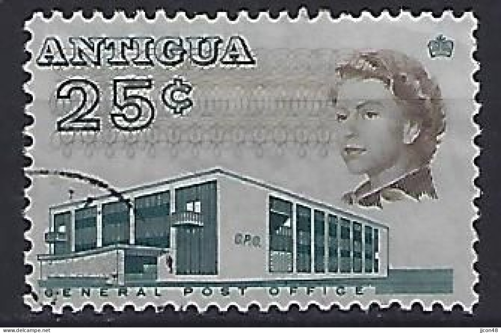 Antigua 1966  Queen Elizabeth Ll (o) - 1960-1981 Autonomie Interne