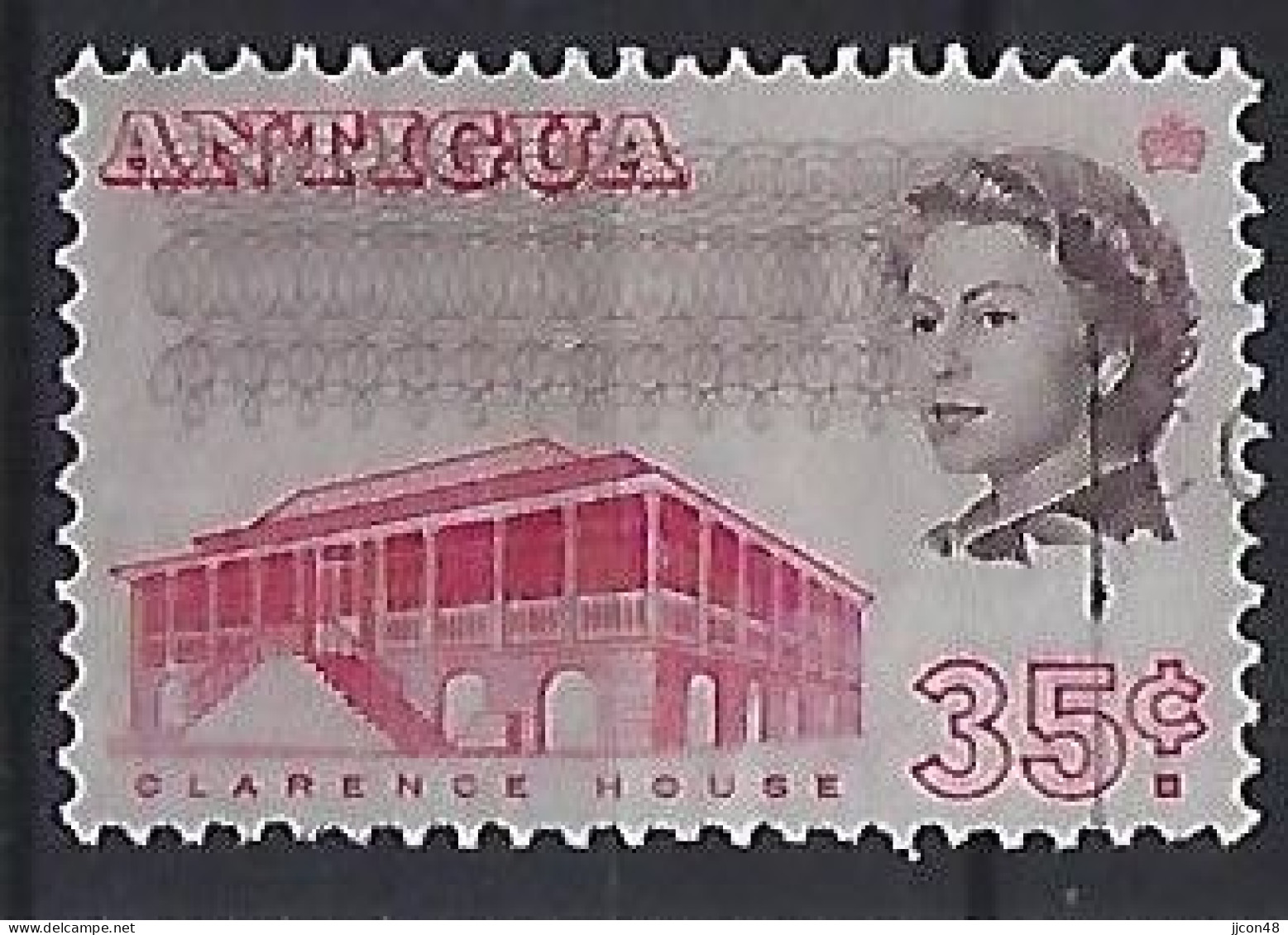 Antigua 1966  Queen Elizabeth Ll (o) - 1960-1981 Autonomie Interne