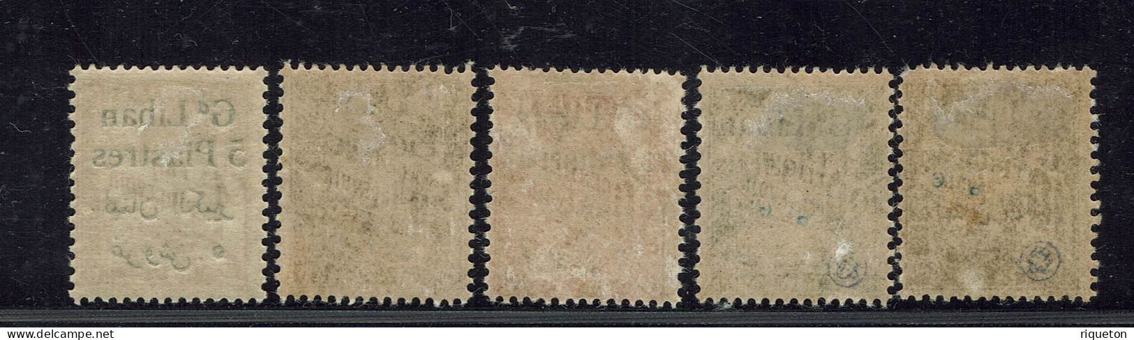 Grand Liban. Taxes N° 6/10. Neufs. X . N° 10 Recto-verso. - Timbres-taxe