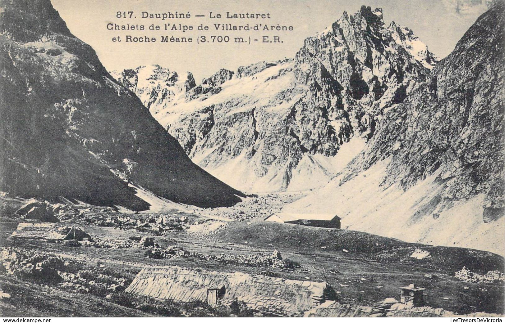 FRANCE - 38 - Dauphiné - Le Lautaret Chalets De L'Alpe De Villard-d'Arène Et Roche Méane - Carte Postale Ancienne - Autres & Non Classés